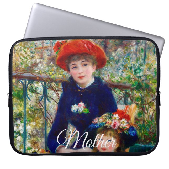 Renoirs Mutter und Kind  Laptopschutzhülle (Vorderseite)