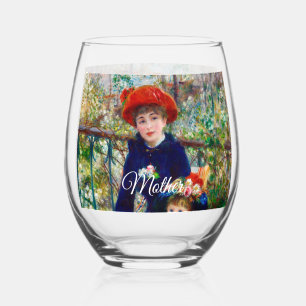 Renoirs Mutter und Kind  Weinglas Ohne Stiel