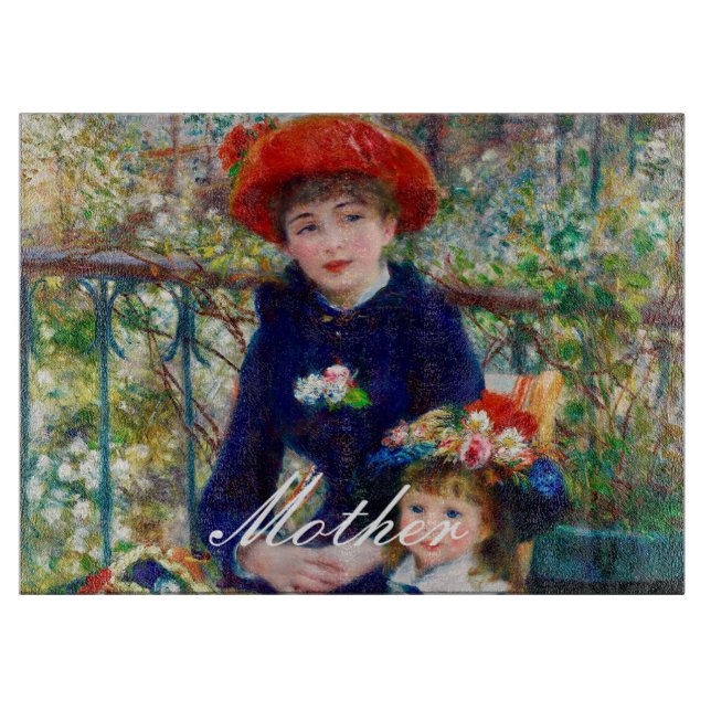 Renoir's Mutter- und Kinderschneideboard Schneidebrett (Vorderseite)