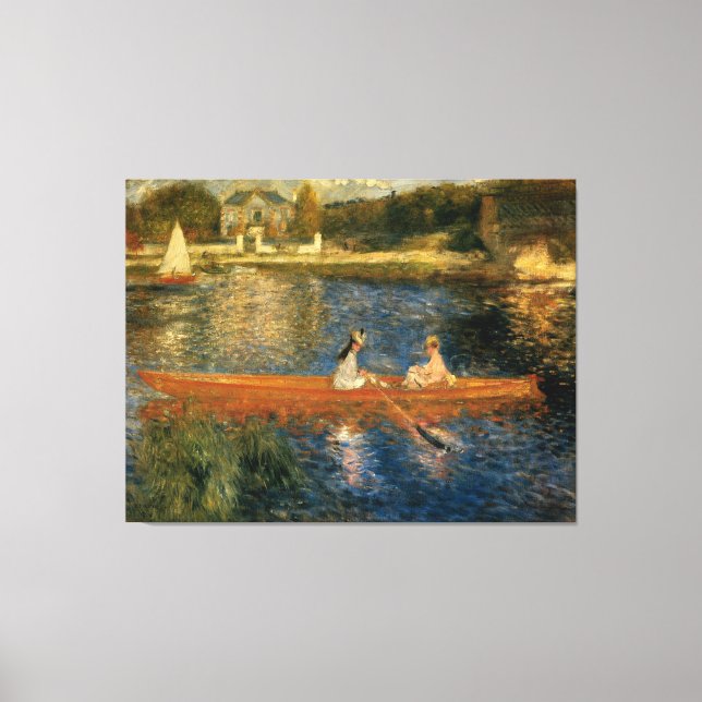 Renoir's Seine in Asnières (Skiff) ca. 1879 Leinwanddruck (Vorderseite)