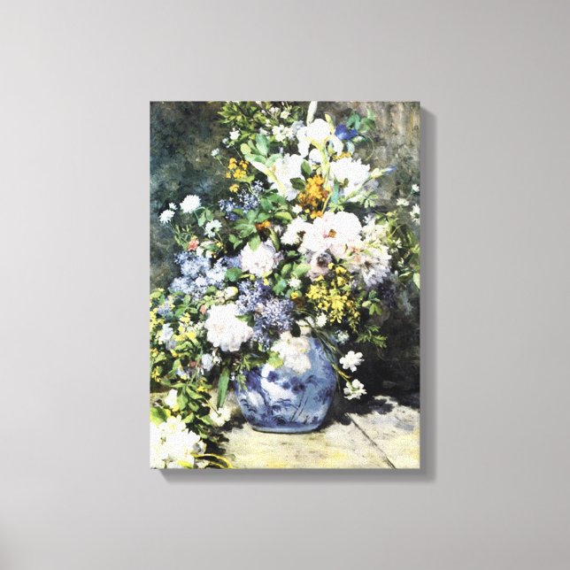 Renoir's "Spring Bouquet" Leinwanddruck (Vorderseite)