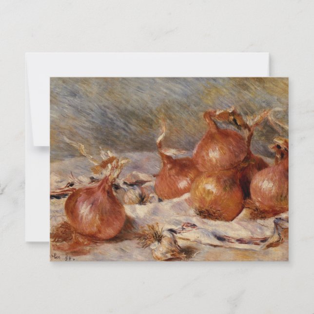 Renoir's Still Life with Onions (1881) Einladung (Vorderseite)