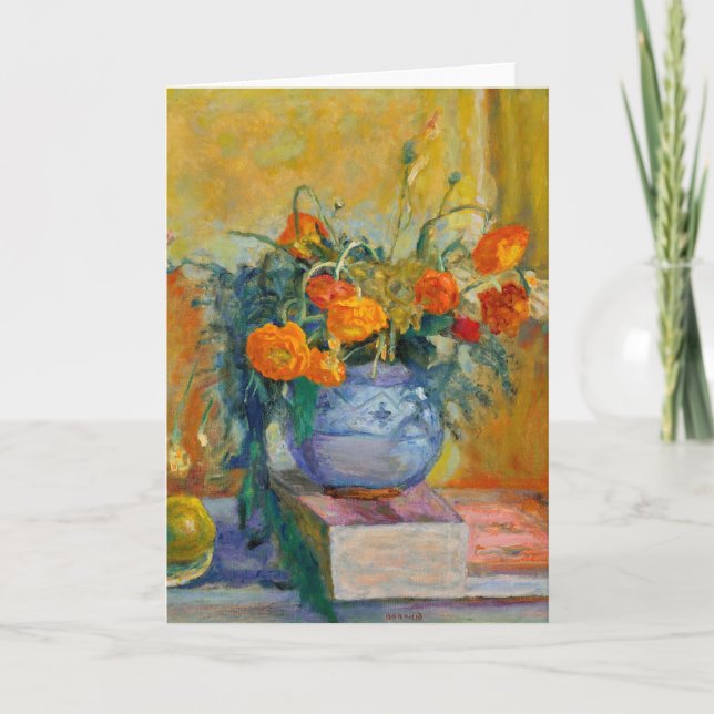 Renoncules au Vase Bleu | Pierre Bonnard Karte (Vorderseite)