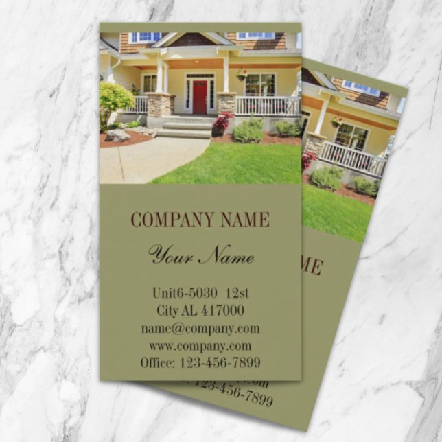 Renovierung der Zuhause zum Umbauen Visitenkarte (Renovation Construction Home Remodeling Realtor Business Card)