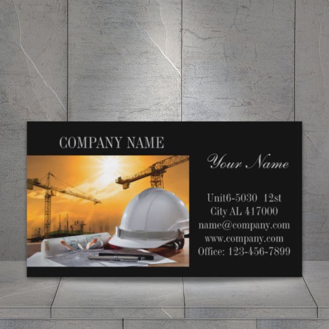 Renovierung des Händlerbaues Visitenkarte (Renovation Handyman Contractor Construction Business Card)