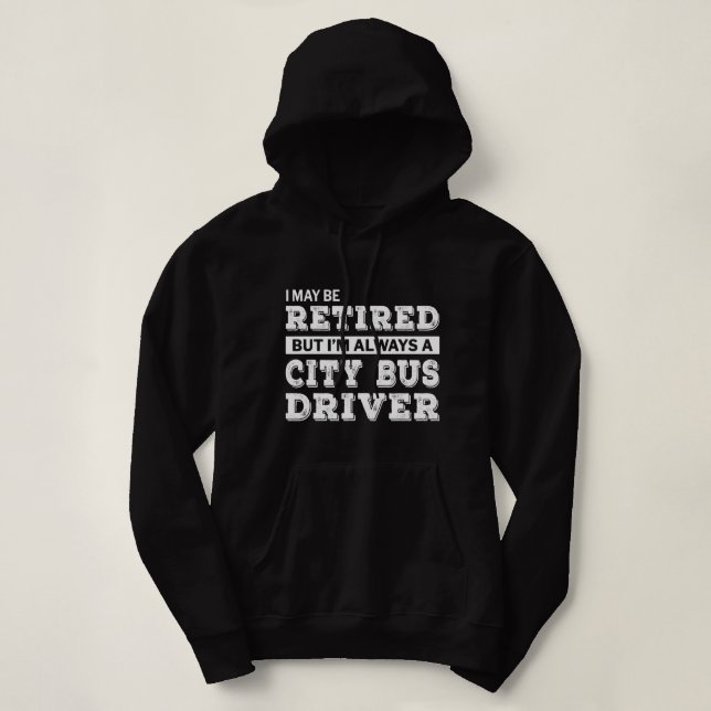 Rent City Bus Fahrer Geschenk Funny Retirement Hoodie (Design vorne)