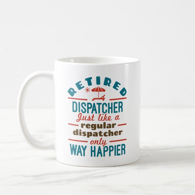 Rent-Dispatcher 911 Dispatch Rente Happier Kaffeetasse (Links)