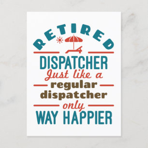 Rent-Dispatcher 911 Dispatch Rente Happier Postkarte