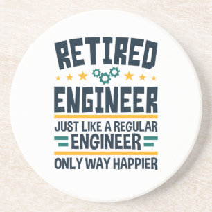 Rent Engineering Rentirement Happier Getränkeuntersetzer