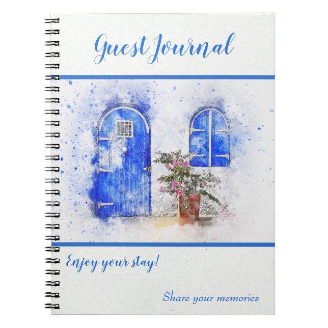 Rental Holiday Vacation Zuhause Guest Book Journal Notizblock (Vorderseite)
