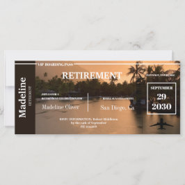 Rente Boarding Pass Tropical Sunset