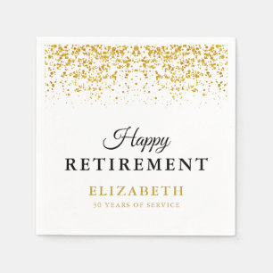 Rente Celebration Party Gold Glitzer Napkins Serviette