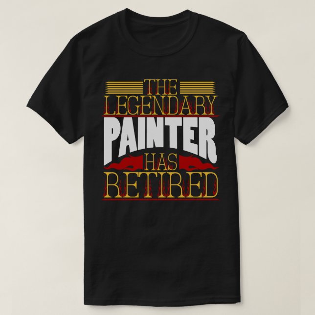 Rente für Maler T-Shirt (Design vorne)