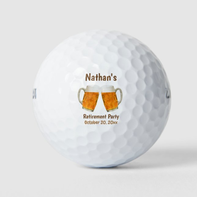 Rente Gastgeschenk Beer Cheer Individuelle Name Golfball (Vorderseite)