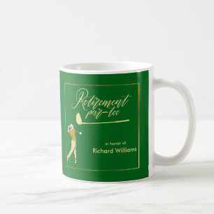 Rente Golf Party Classic Green Golden Player Kaffeetasse