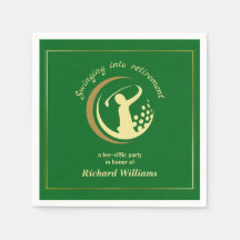 Rente Golf Party Classic Green Golden Player