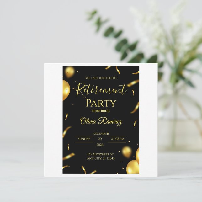 Rente in Schwarz und Gold (Stehend Vorderseite)