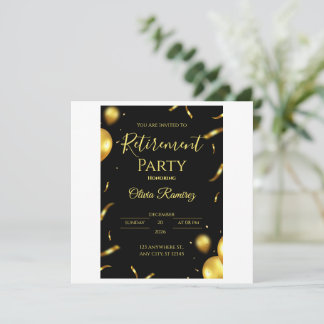 Rente in Schwarz und Gold