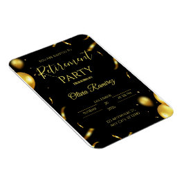 Rente in Schwarz und Gold Magnet