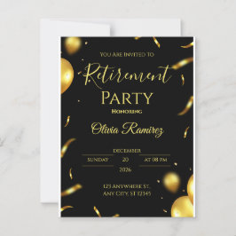 Rente in Schwarz und Gold Postkarte