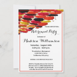 Rente Party Spaß Flying Umbrells Einladung