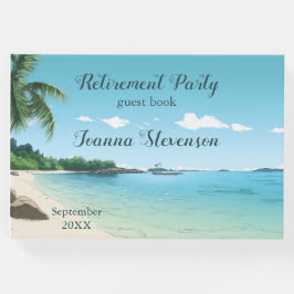 Rente Party Tropical Beach Palm Bäume Gästebuch
