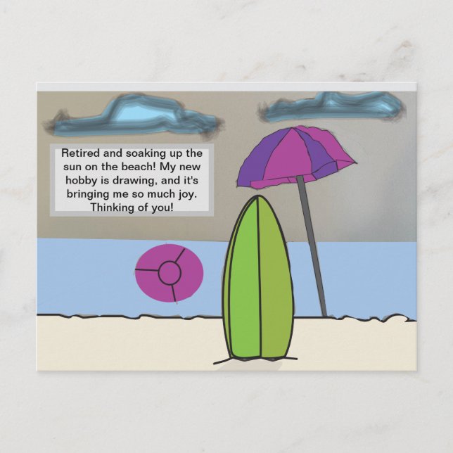 Rente Postkarte (Vorderseite)