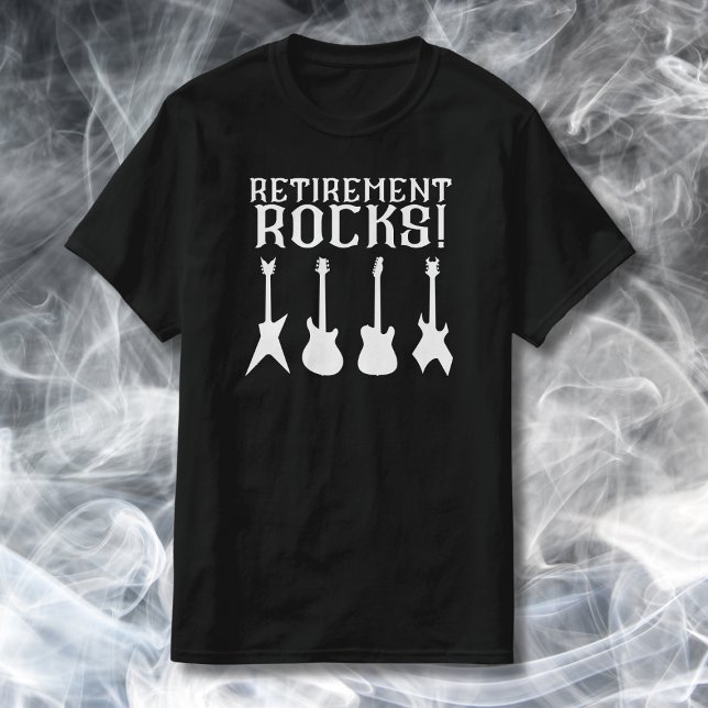 Rente Rocks Gitarre Lovers Retiree T-Shirt (Von Creator hochgeladen)