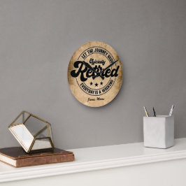 Rente Runde Wanduhr