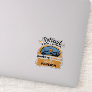 Rente von Postarbeitern Aufkleber