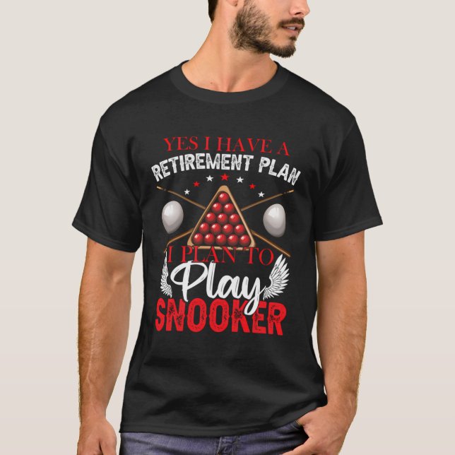 Renten Snooker Player T-Shirt (Vorderseite)
