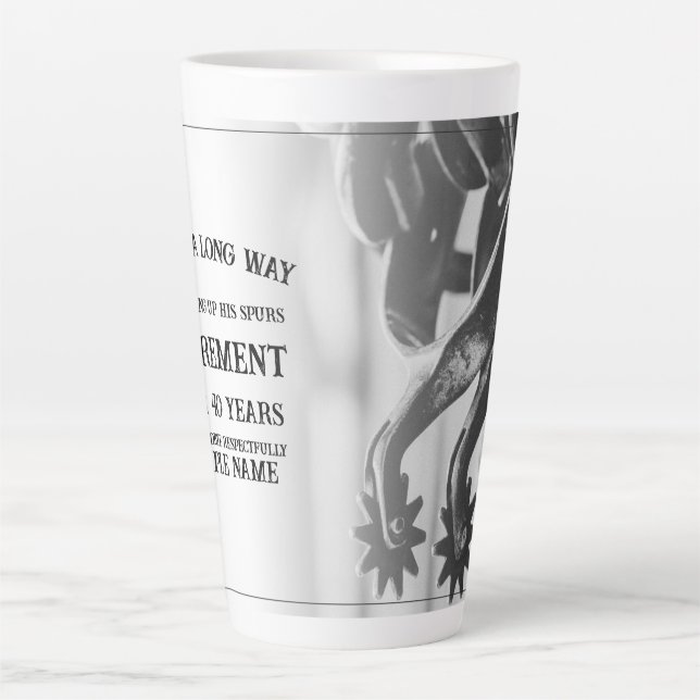 Rentenankündigung mit alten Spulen Milchtasse (Vorderseite)