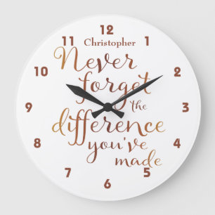 Rentenerwerb nie vergessen große wanduhr