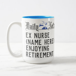 Rentengeschenk für eine Krankenschwester Zweifarbige Tasse