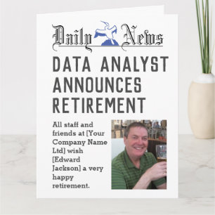 Rentenkarte für Datenanalyst zur Personalisierung Karte