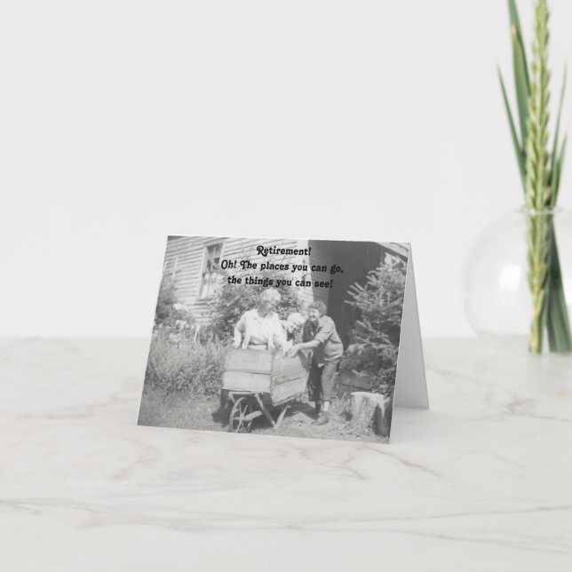 Rentenkarte lustig karte (Vorderseite)