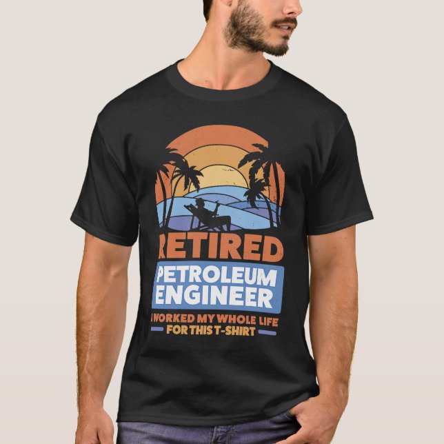Rentenkasse Engineering Remüde Petroleum E T-Shirt (Vorderseite)