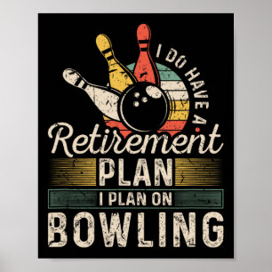Rentenplan Bowling  Poster
