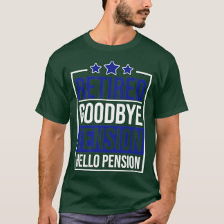 Rentenplan Funny Pension Polizist Ruder Polizei O T-Shirt