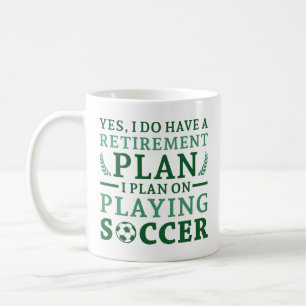 Rentenplan Fußball Kaffeetasse