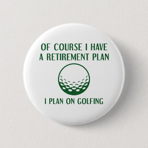Rentenplan Golfing Button