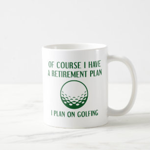 Rentenplan Golfing Kaffeetasse