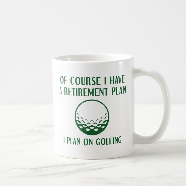 Rentenplan Golfing Kaffeetasse (Rechts)