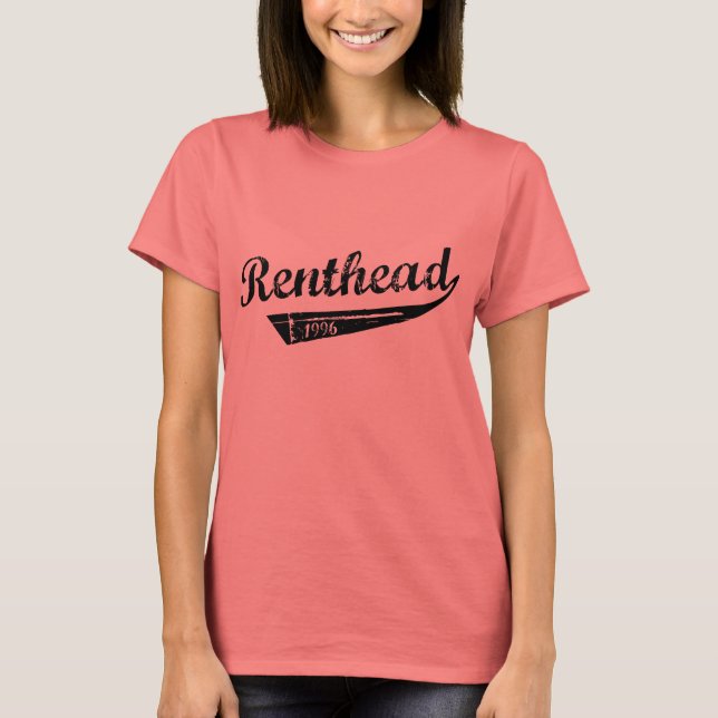 Renthead Old School - Weibliche Ringerin T-Shirt (Vorderseite)