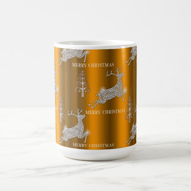 Rentier an Weihnachten Kaffeetasse (Mittel)