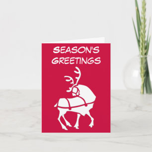 Rentier Art Cards Custom Christmas Greetings Card Feiertagskarte