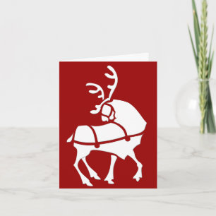 Rentier Art Cards Custom Christmas Greetings Card Feiertagskarte