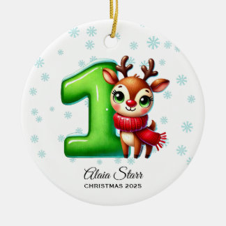 Rentier Baby's First Christmas Ornament