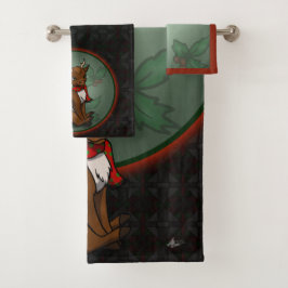 Rentier Badhandtuch Set