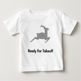 Rentier bereit für den Start Baby T-shirt